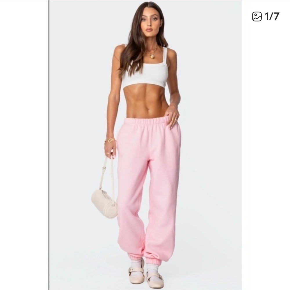 Edikted Pink Joggers